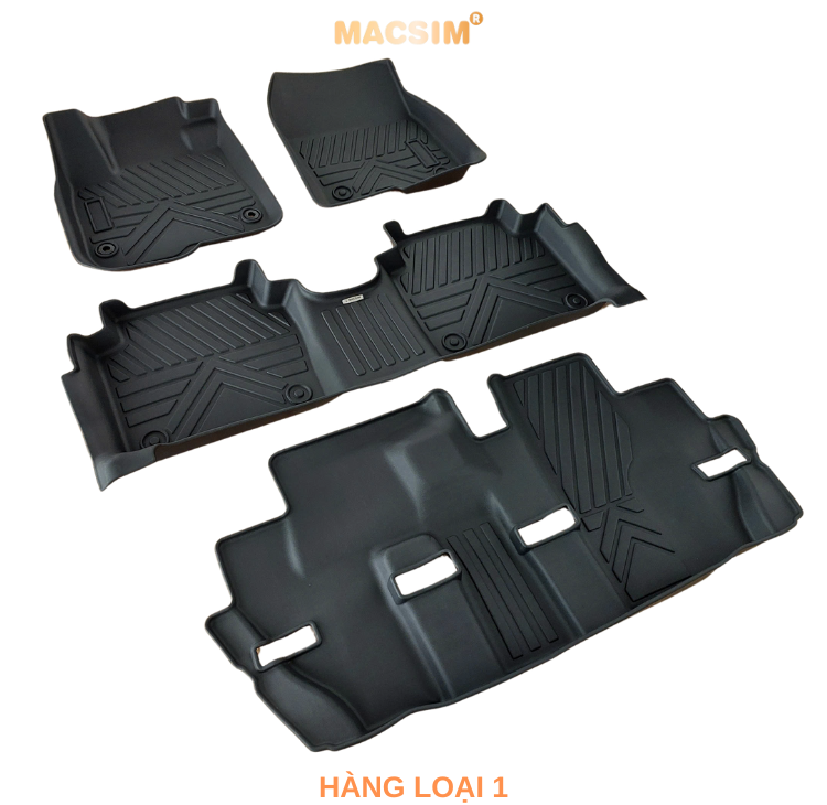 Thảm 3 hàng ghế lót sàn 1 lớp sd3 Honda CRV 2017- 2022 Nhãn hiệu Macsim (Giảm giá nhưng chất lượng không giảm)