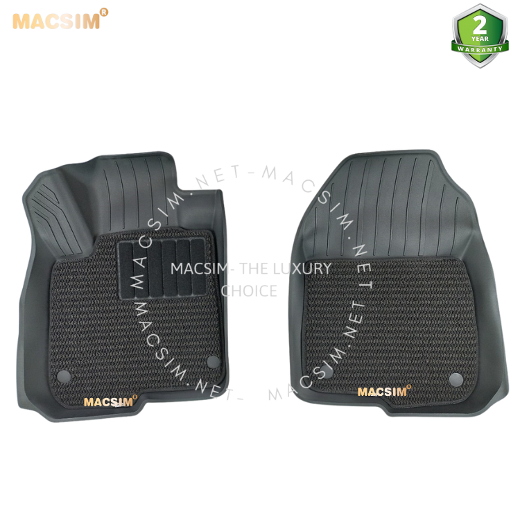 Thảm lót sàn 2 lớp xe ô tô Honda CRV 2018+ Nhãn hiệu Macsim 3W chất liệu nhựa TPE đúc khuôn cao cấp - màu đen