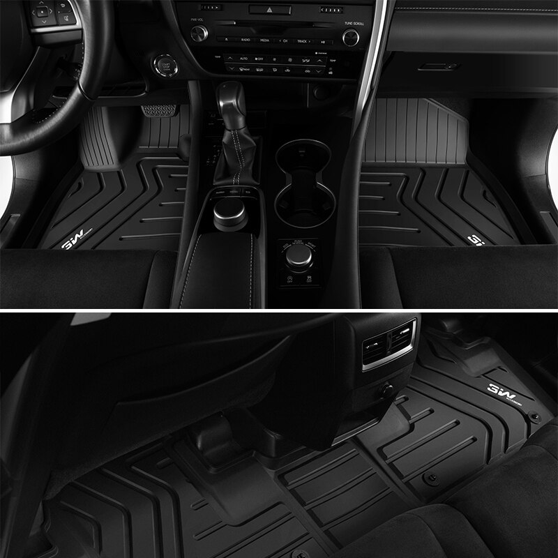 Thảm lót sàn xe ô tô  LEXUS GS 2011- đến nay Nhãn hiệu Macsim 3W chất liệu nhựa TPE đúc khuôn cao cấp - màu đen
