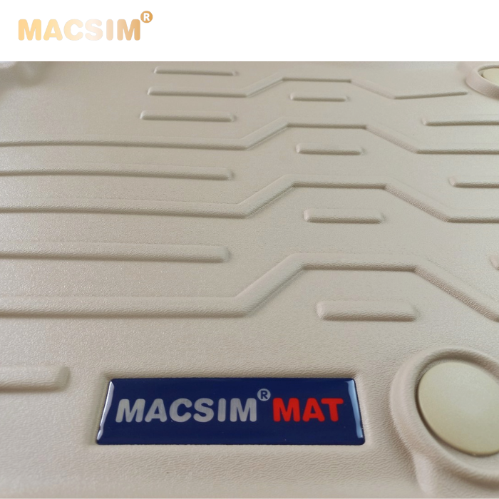 Thảm lót sàn xe ô tô VOLVO XC60 2018+ đến nay Nhãn hiệu Macsim chất liệu nhựa TPV cao cấp màu be