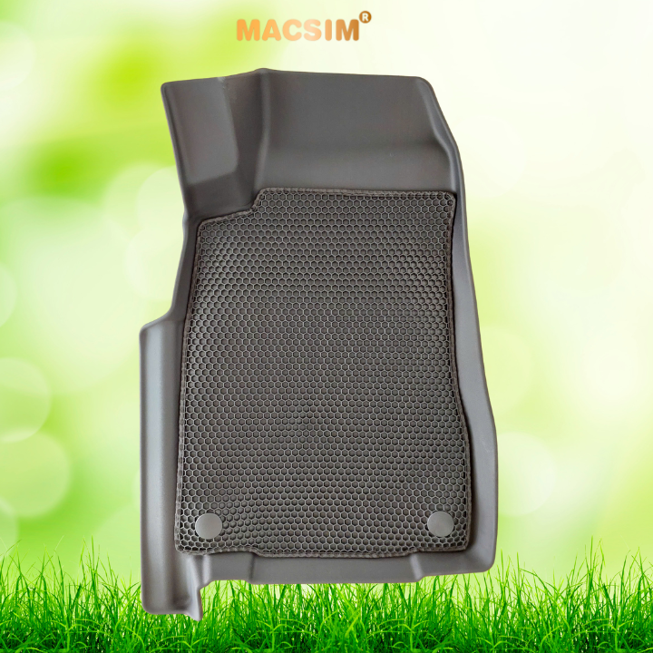 Thảm 2 lớp sd3 dạng lưới lục giác Isuzu Dmax 2015-2020 (D-max) màu đen bề mặt cao su siêu sạch nhãn hiệu Macsim