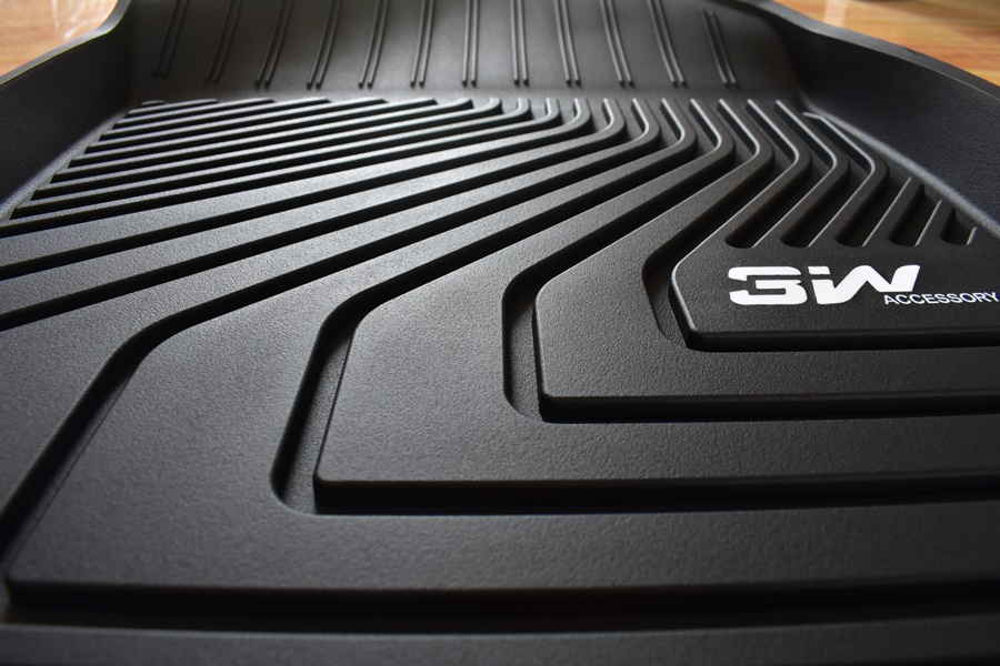 Thảm lót sàn xe ô tô  Volvo XC60 2017- đến nay Nhãn hiệu Macsim 3W chất liệu nhựa TPE đúc khuôn cao cấp - màu đen