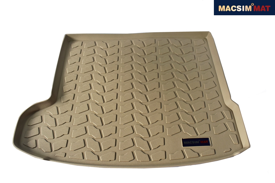 Thảm lót cốp hn xe ô tô JAGUAR F PACE 2015- nhãn hiệu Macsim chất liệu TPV cao cấp màu be(147)