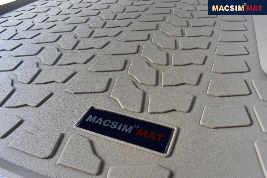 Thảm lót cốp hn xe ô tô JAGUAR F PACE 2015- nhãn hiệu Macsim chất liệu TPV cao cấp màu be(147)