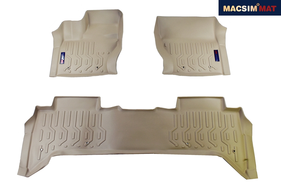 Thảm lót sàn xe ô tô Land Rover range rover 2011-2018 Nhãn hiệu Macsim chất liệu nhựa TPV cao cấp màu be