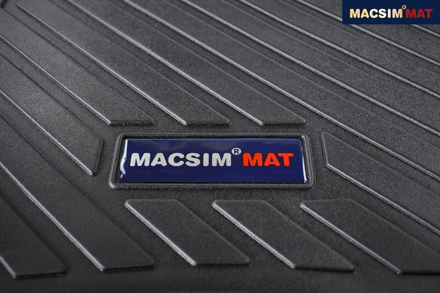 Thảm lót cốp xe ô tô TOYOTA YARIS 2013- 2017 nhãn hiệu Macsim chất liệu TPV cao cấp màu đen(285)
