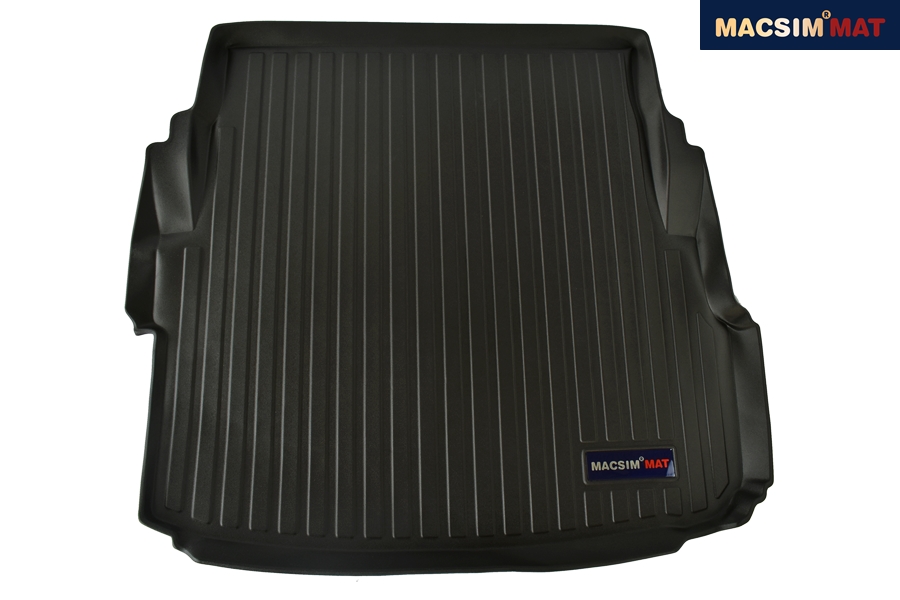 Thảm lót cốp xe ô tô JAGUAR XE 2015- nhãn hiệu Macsim chất liệu TPV cao cấp màu đen - trơn