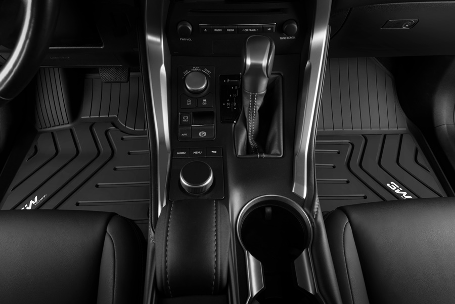 Thảm lót sàn xe ô tô  Lexus RX 2015- đến nay Nhãn hiệu Macsim 3W chất liệu nhựa TPE đúc khuôn cao cấp - màu đen