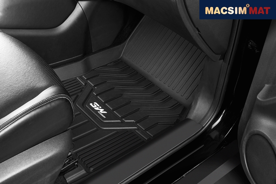 Thảm lót sàn xe ô tô  NISSAN QASHQAI 2015- đến nay Nhãn hiệu Macsim 3W chất liệu nhựa TPE đúc khuôn cao cấp - màu đen
