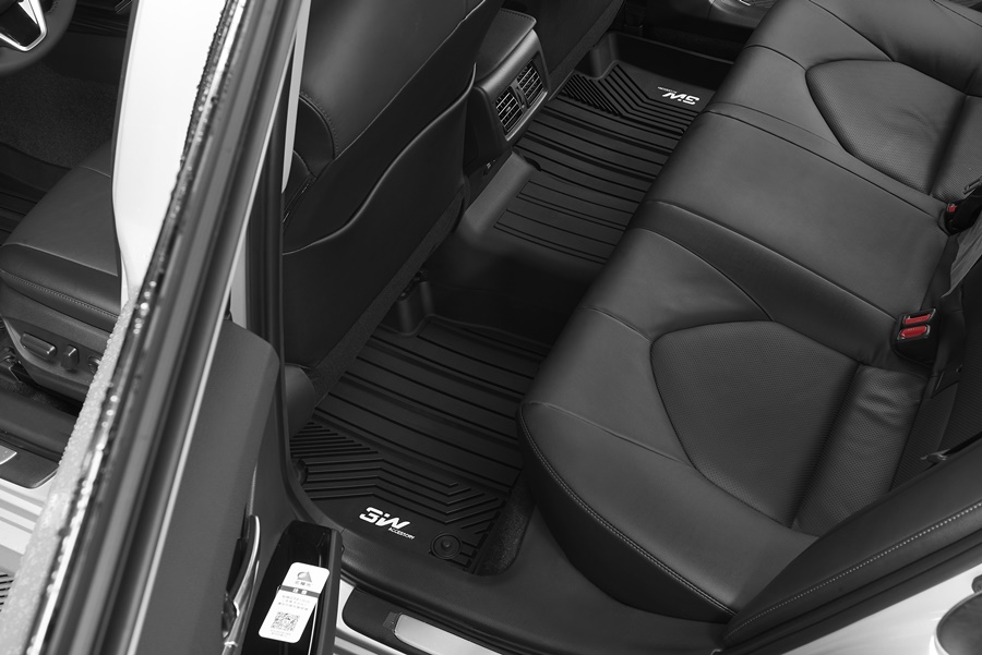 Thảm xe ô tô Toyota Highlander 2021 Nhãn hiệu Macsim 3W chất liệu nhựa TPE đúc khuôn cao cấp - màu đen