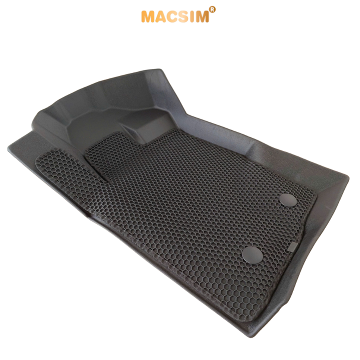 Thảm sd1 2 lớp dạng lưới lục giác Ford Everest 2016-2022 bề mặt cao su siêu sạch nhãn hiệu Macsim