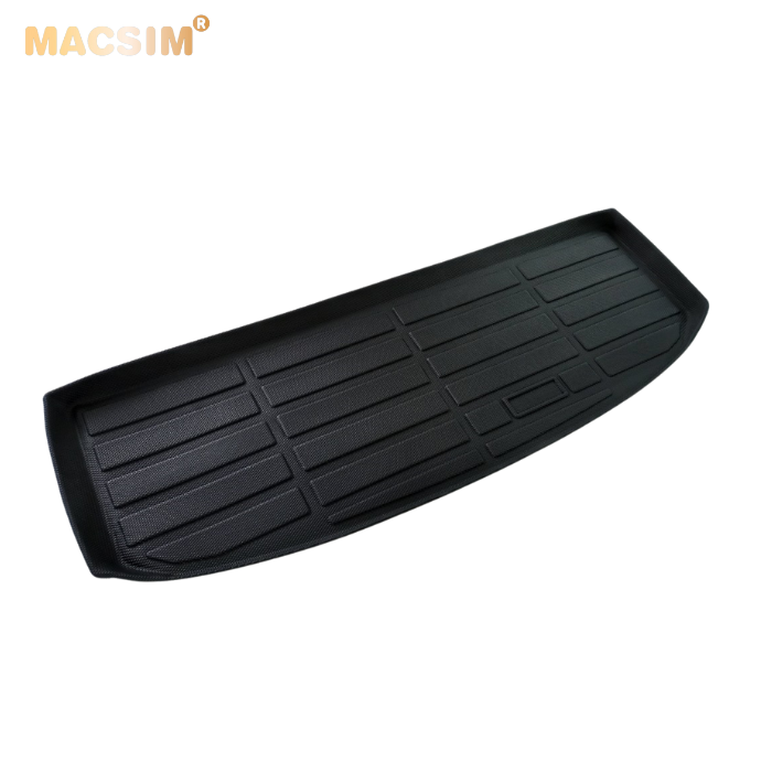 Thảm lót cốp xe ô tô Ford Everest 2022+ nhãn hiệu Macsim chất liệu TPE cao cấp màu đen