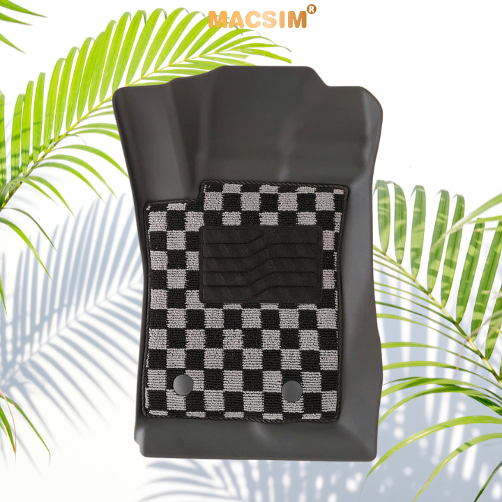 Thảm lót sàn ô tô Ford Everest 2023+ Macsim – Ca rô, chuẩn phom, Dễ Vệ Sinh (Mã 03)