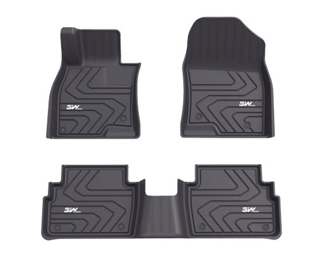 Thảm lót sàn xe ô tô MAZDA CX5 2012- đến nay Nhãn hiệu Macsim 3W chất liệu nhựa TPE đúc khuôn cao cấp - màu đen