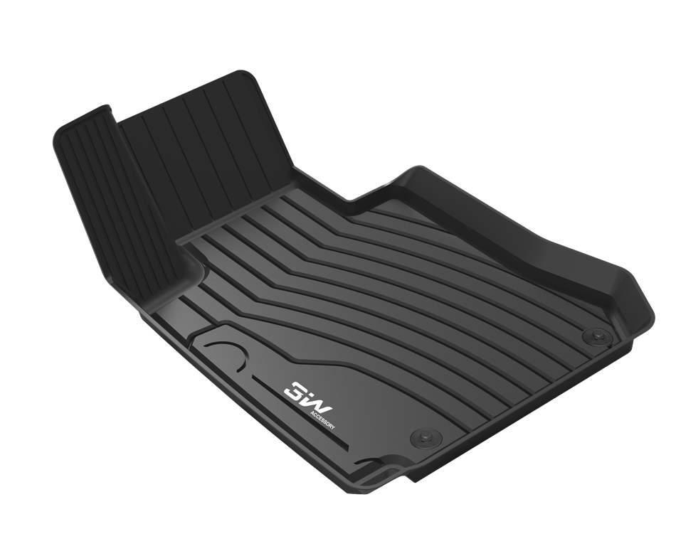 Thảm lót sàn xe ô tô  Mercedes GLE 2015 - 2019 Nhãn hiệu Macsim 3W chất liệu nhựa TPE đúc khuôn cao cấp - màu đen