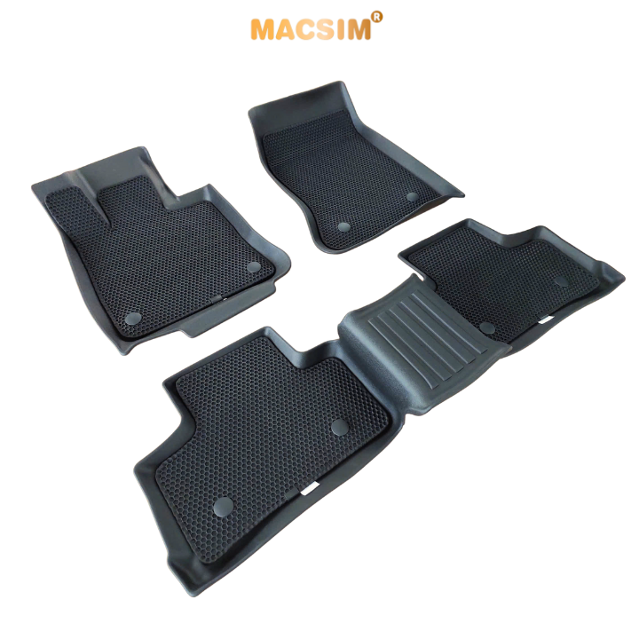 Thảm lót sàn ô tô Mercedes GLC 2023+  Macsim - cao su , chuẩn phom, Sử dụng lâu dài(Mã 01)