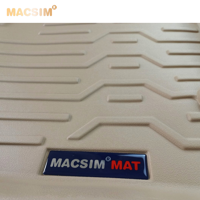 Thảm lót sàn xe ô tô Mercedes GLC 2016 +  Nhãn hiệu Macsim chất liệu nhựa TPV cao cấp màu be