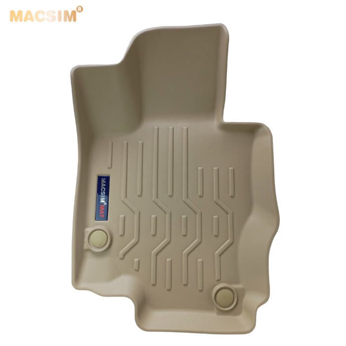 Thảm lót sàn xe ô tô Mercedes GLE 2019 đến nay Nhãn hiệu Macsim chất liệu nhựa TPV cao cấp màu be