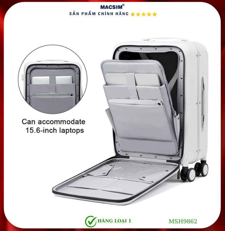 Vali cao cấp Macsim Hanke MSH9862 - Hàng loại 1