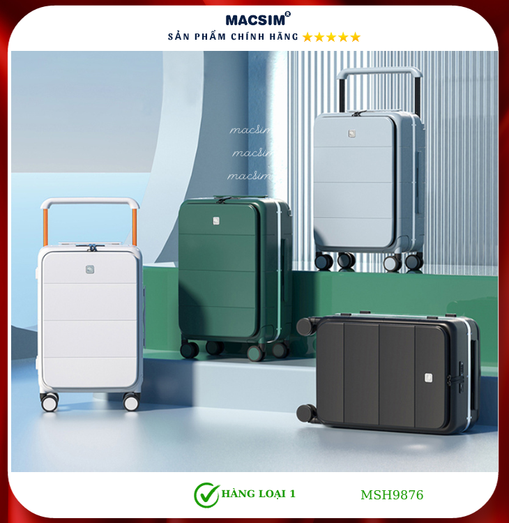 Vali cao cấp Macsim Hanke MSH9876 - Hàng loại 1