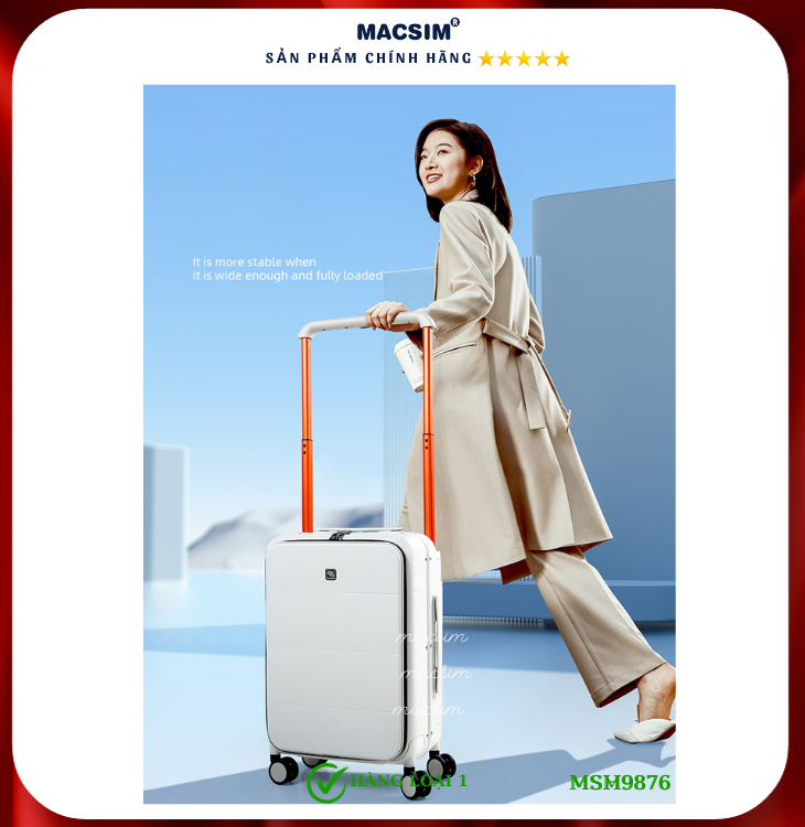 Vali cao cấp Macsim Hanke MSH9876 - Hàng loại 1