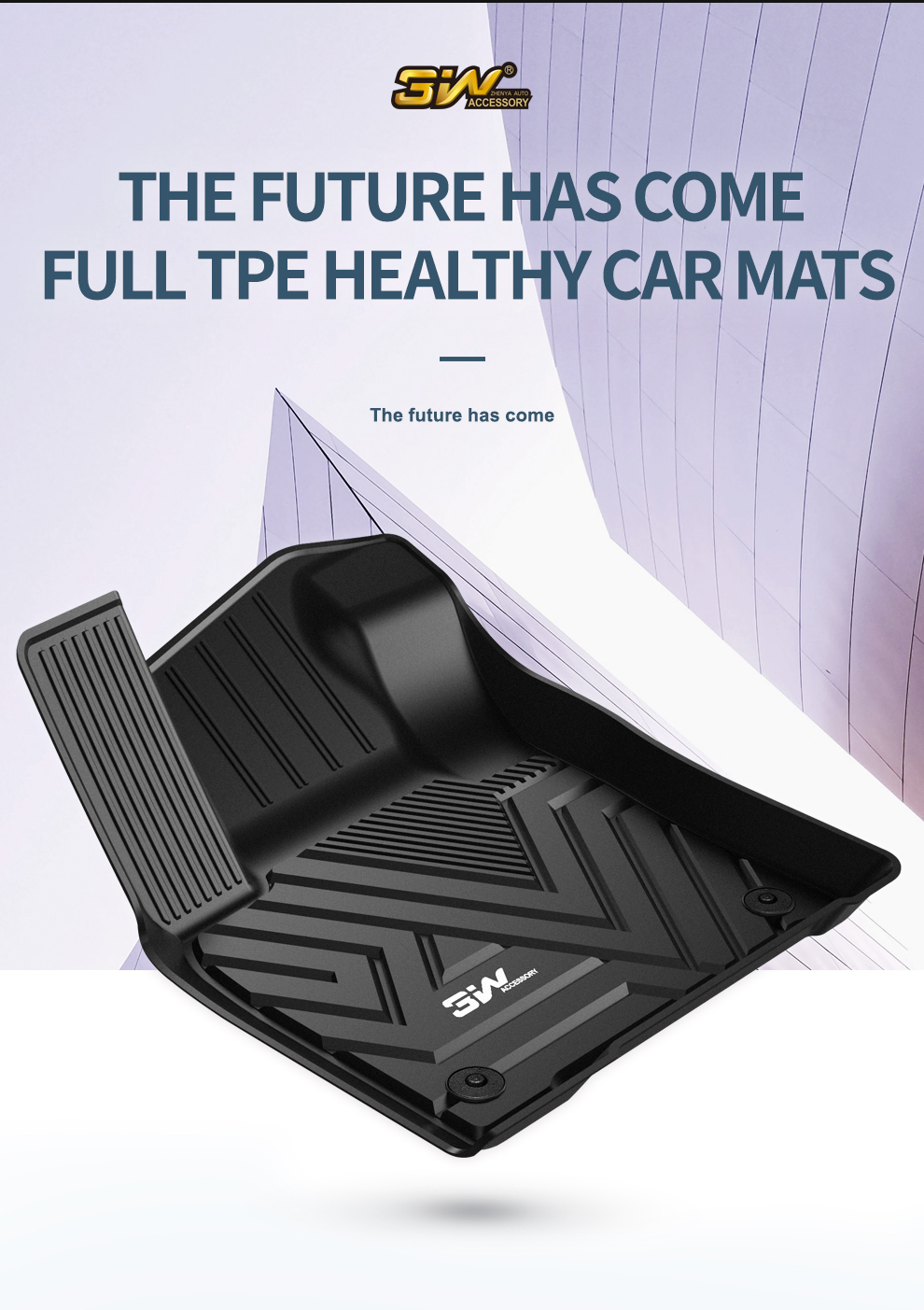 Thảm Lót Sàn Ô Tô VOLKSWAGEN POLO 2010-2018 Macsim 3W – TPE đúc khuôn cao cấp, Dễ vệ sinh