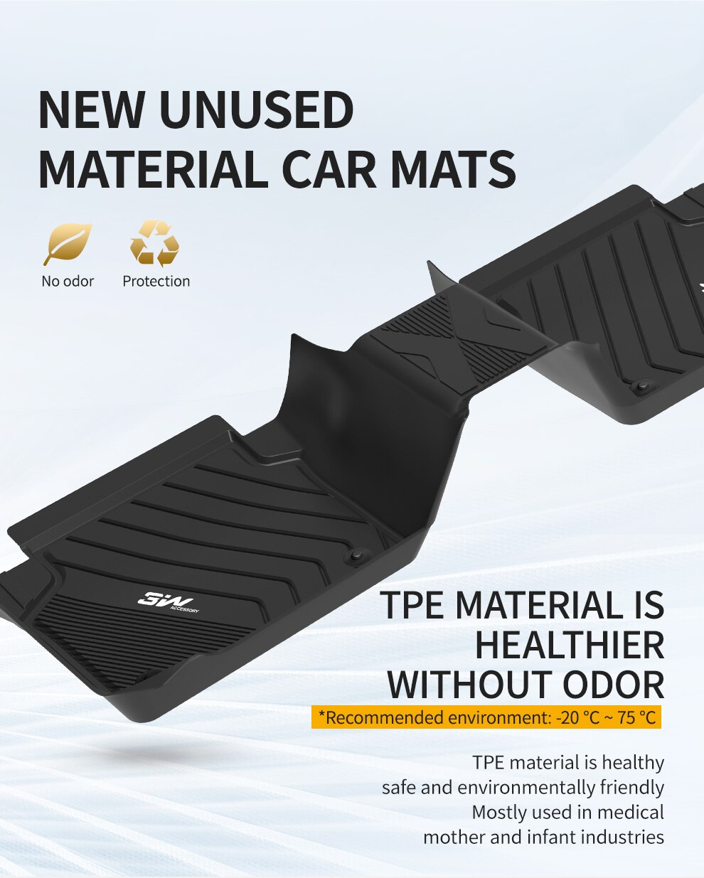 Thảm lót sàn xe ô tô  BMW new X5 2018 - đến nay Nhãn hiệu Macsim 3W chất liệu nhựa TPE đúc khuôn cao cấp - màu đen