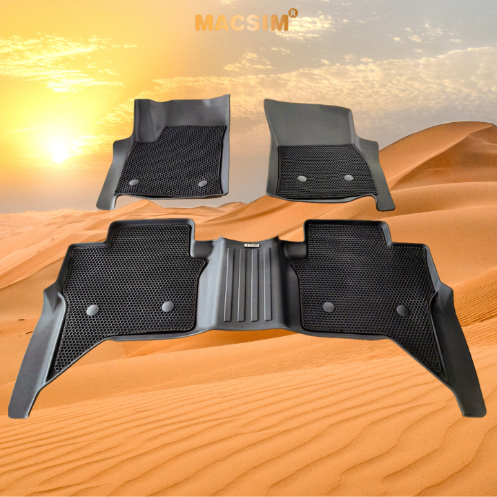 Thảm Lót Sàn Ô Tô Toyota Hilux 2026+ Macsim – 2 Lớp cao su, Chuẩn Phom, Sử dụng lâu dài(Mã 03)