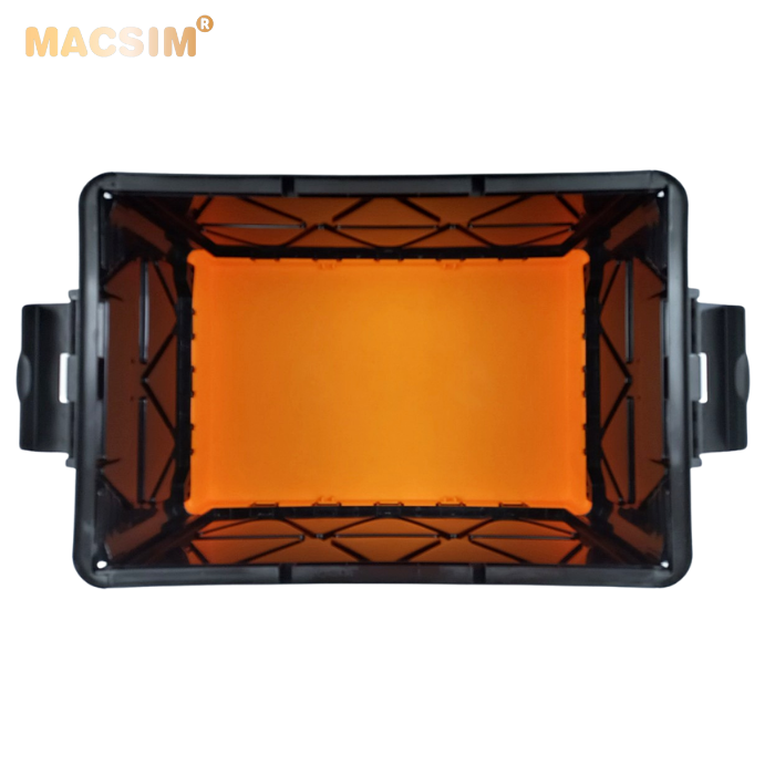 Hộp đựng đồ xếp gọn 2 ngăn  50L kích thước 50cm x 34cm  x 31cm - hộp đựng đồ trong cốp ô tô nhãn hiệu Macsim chất liệu PP cao cấp màu vàng đen