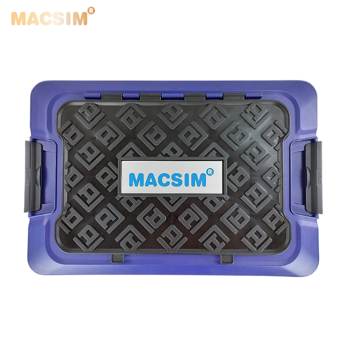 Hộp đựng đồ xếp gọn 2 ngăn  50L kích thước 50cm x 34cm  x 31cm - hộp đựng đồ trong cốp ô tô nhãn hiệu Macsim chất liệu PP cao cấp màu đen tím