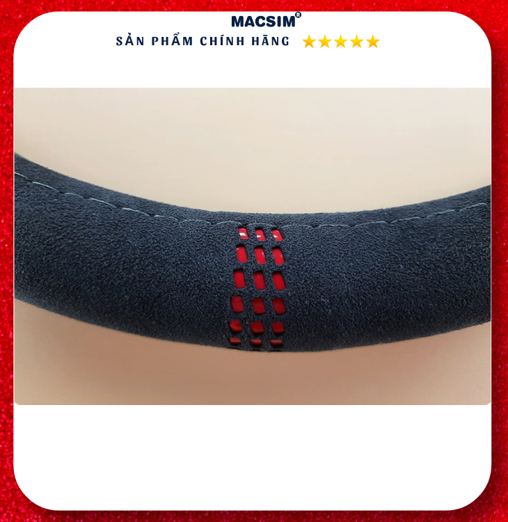Bọc vô lăng Da Lộn ALC83-2 nhãn hiệu Macsim
