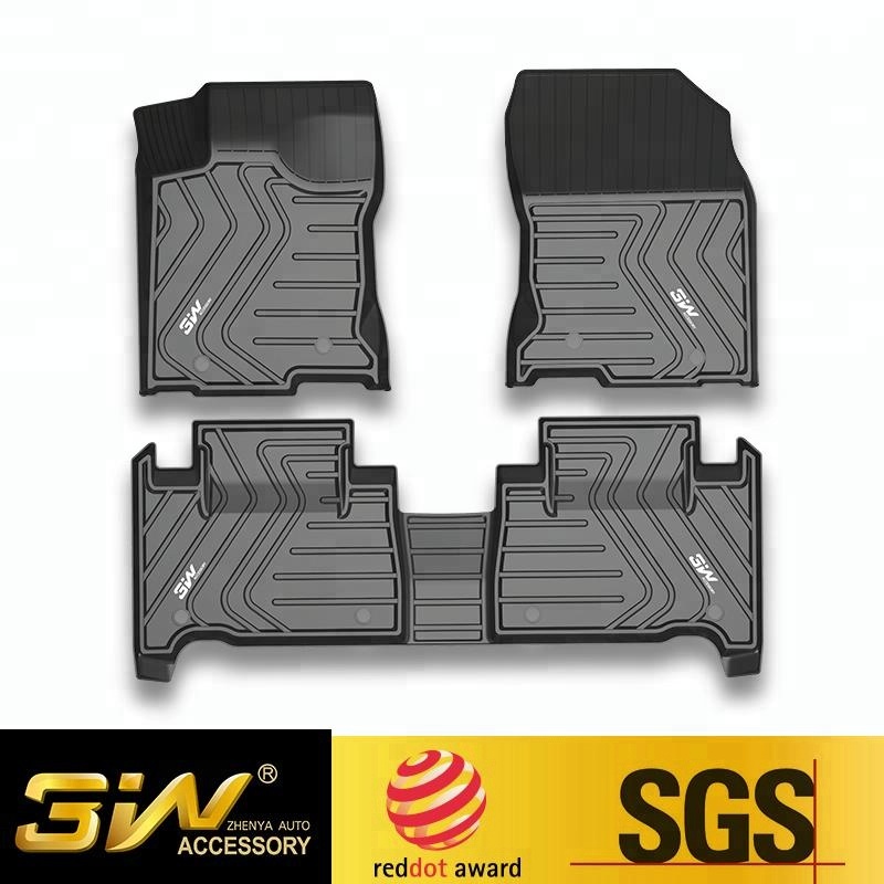 Thảm lót sàn xe ô tô  Lexus RX 2015- đến nay Nhãn hiệu Macsim 3W chất liệu nhựa TPE đúc khuôn cao cấp - màu đen