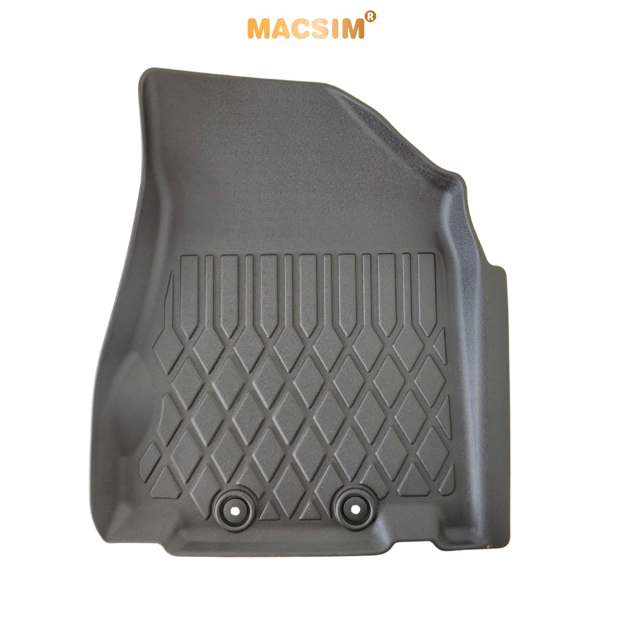 Thảm sd lót sàn xe ô tô Infiniti QX60 2014 - 2021Nhãn hiệu Macsim chất liệu nhựa TPE cao cấp màu đen