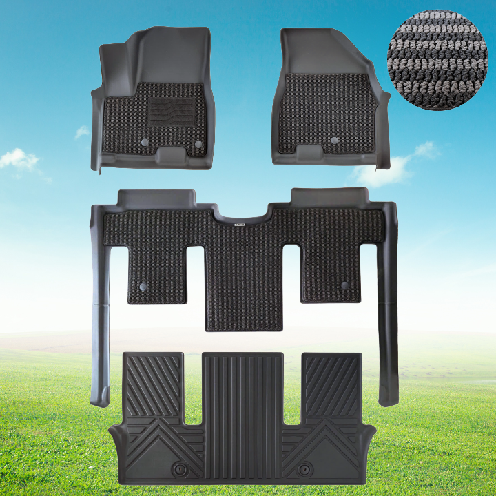 Thảm Lót Sàn Ô Tô Kia Sedona Macsim – Dệt thô chuẩn phom, Sử dụng lâu dài (Mã 03)