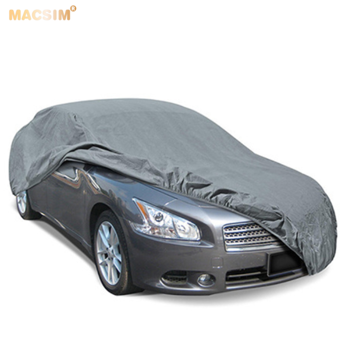 Bạt phủ ô tô chất liệu vải không dệt cao cấp thương hiệu MACSIM dành cho hãng xe Cadillac màu ghi - bạt phủ trong nhà và ngoài trời