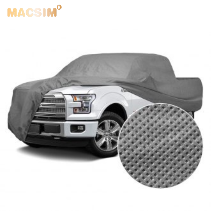 Bạt phủ ô tô chất liệu vải không dệt cao cấp thương hiệu MACSIM dành cho xe GMC Sierra 2500 HD 2022 y màu ghi - Bạt phủ cỡ đại