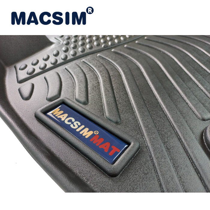 Thảm sd1 lót sàn xe ô tô  KIA Telluride 2022 - chất liệu TPE thương hiệu Macsim màu đen