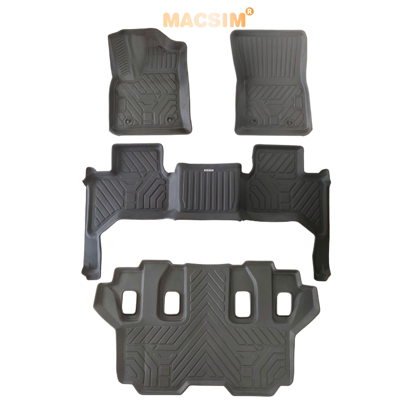 Thảm 1  lót sàn ô tô xe Toyota Land cruiser LC300 2022+ (sd) nhãn hiệu Macsim - chất liệu tpe cao cấp màu đen