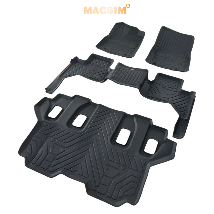 Thảm 1  lót sàn ô tô xe Toyota Land cruiser LC300 2022+ (sd) nhãn hiệu Macsim - chất liệu tpe cao cấp màu đen