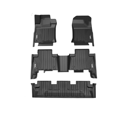 Thảm lót sàn xe ô tô  TOYOTA LAND CRUISER 2009- đến nay Nhãn hiệu Macsim 3W chất liệu nhựa TPE đúc khuôn cao cấp - màu đen