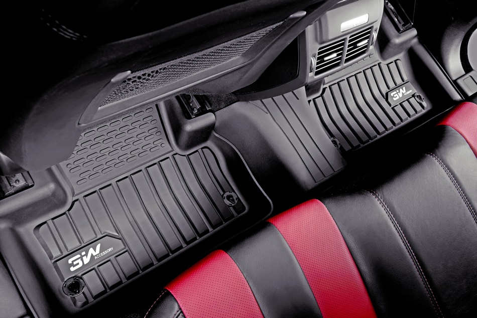 Thảm lót sàn xe ô tô LANDROVER DEFENDER 2021 + nhãn hiệu Macsim 3W - chất liệu nhựa TPE đúc khuôn cao cấp - màu đen