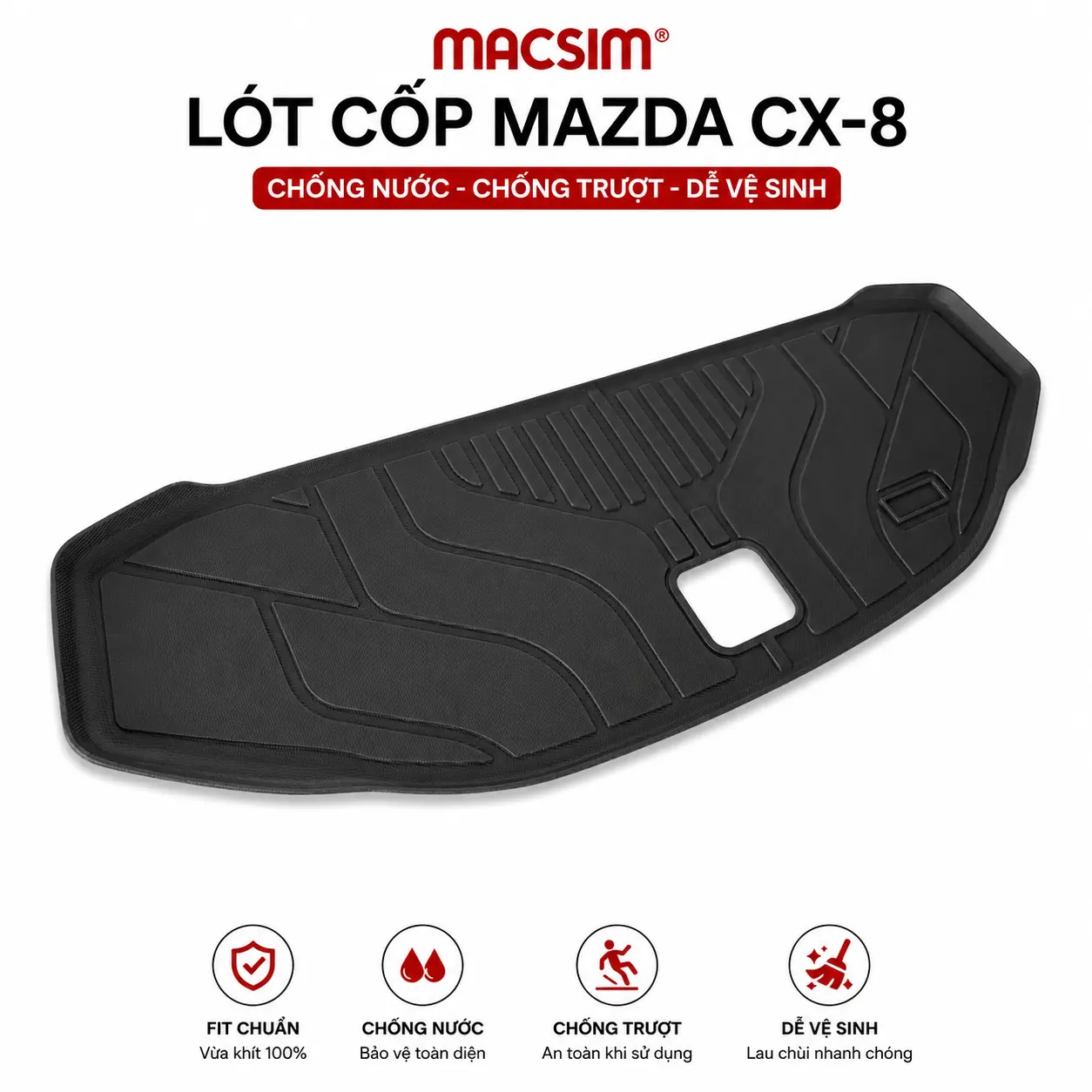 Thảm lót cốp Mazda CX8 (mã 03)
