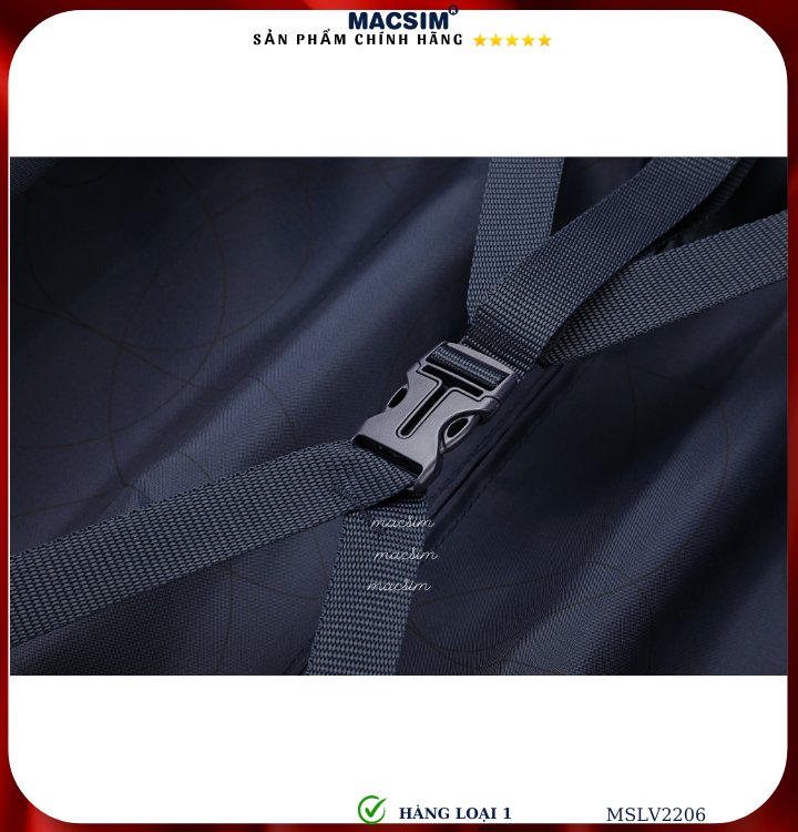 Vali hợp kim nhôm cao cấp Macsim MSLV2206 cỡ 20 inches màu đen hàng loại 1