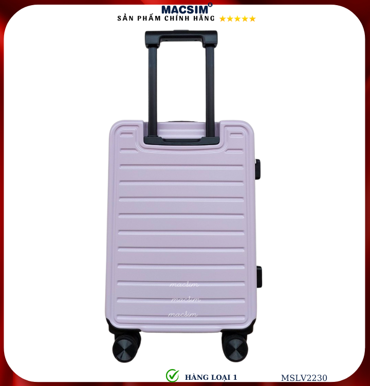 Vali cao cấp Macsim SMLV2230 cỡ 20 inch màu tím- Hàng loại 1