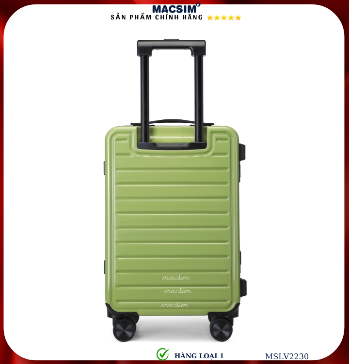 Vali cao cấp Macsim SMLV2230 cỡ 20 inch màu xanh (green)- Hàng loại 1