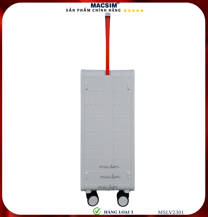 Vali cao cấp Macsim SMLV2301 cỡ 20 inch/ 24inch  màu trắng- Hàng loại 1