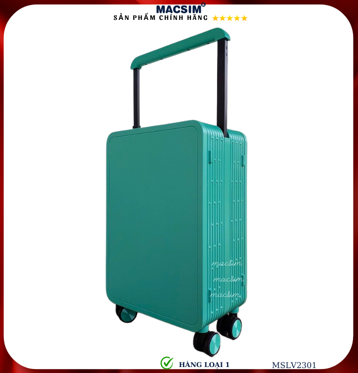 Vali cao cấp Macsim SMLV2301 cỡ 20 inch màu xanh (green)- Hàng loại 1