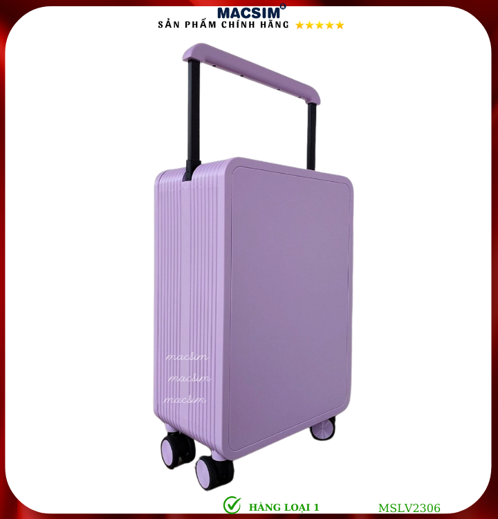 Vali cao cấp Macsim SMLV2306 cỡ 20 inch màu tím - Hàng loại 1