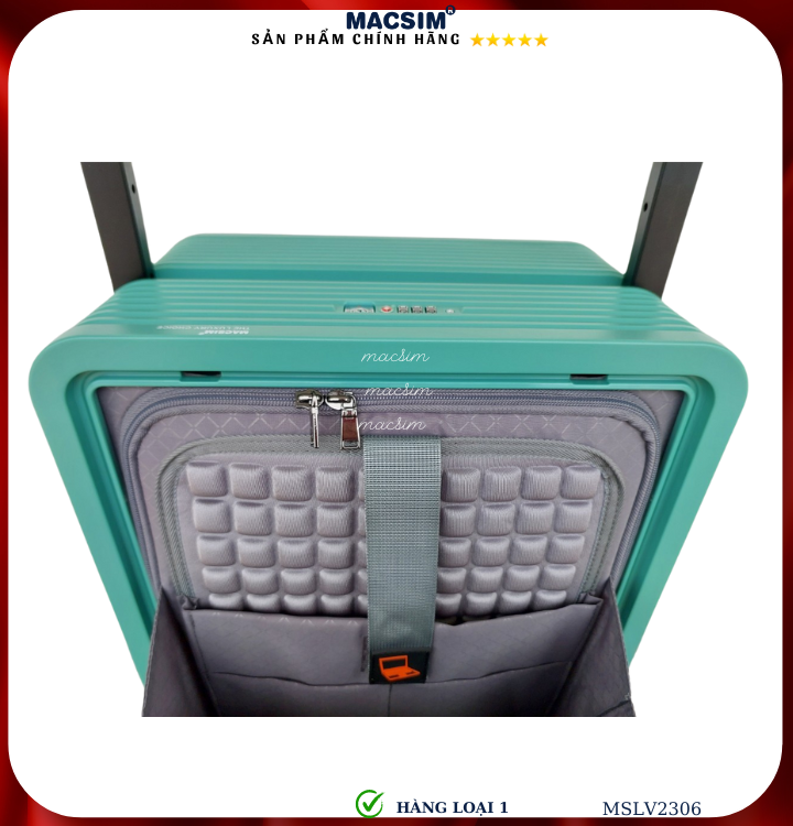 Vali cao cấp Macsim SMLV2306 cỡ 20 inch màu xanh (green)- Hàng loại 1