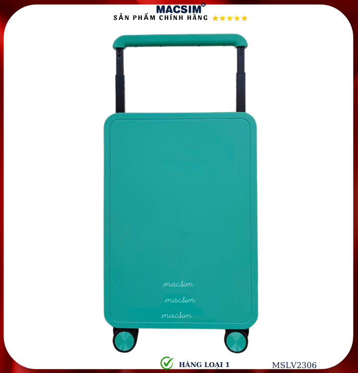 Vali cao cấp Macsim SMLV2306 cỡ 20 inch màu xanh (green)- Hàng loại 1